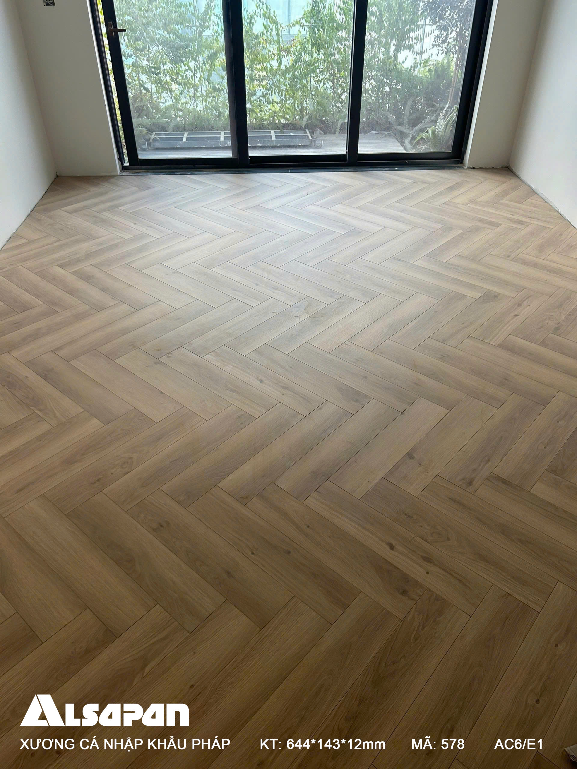 Sàn gỗ xương cá Alsa 12mm 578
