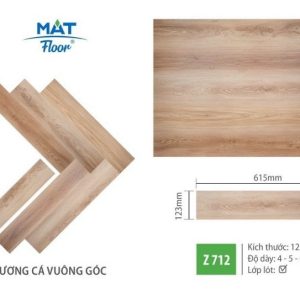 Sàn Nhựa Xương Cá Mat Floor 4mm Z712