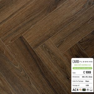 Sàn Gỗ Xương Cá CARB Flooring C1069