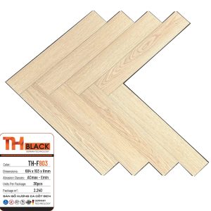 Sàn Gỗ TH Black Xương Cá Cốt Đen TH-F803