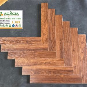 Sàn Gỗ Xương Cá Acacia 12mm A099 Cốt Xanh