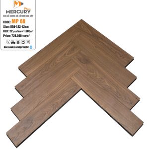 Sàn Gỗ Xương Cá Cốt Đen Mercury Plus MP 68