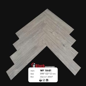 Sàn Gỗ Cốt Đen Xương Cá One Black WF 18-81