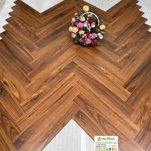 Sàn Gỗ Xương Cá Acacia 8mm A809 Cốt Xanh