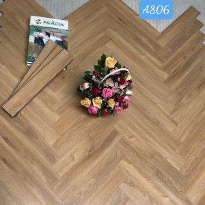 Sàn Gỗ Xương Cá Acacia 8mm A806 Cốt Xanh